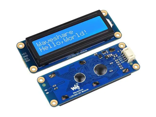 Main image of 1602 LCD I2C Display Module, White Color with Blue Background 16x2 Characters LCD für Raspberry Pi/Raspberry Pi Pico/Jetson Nano/ESP32/Arduino, 3.3V/5V Compatible