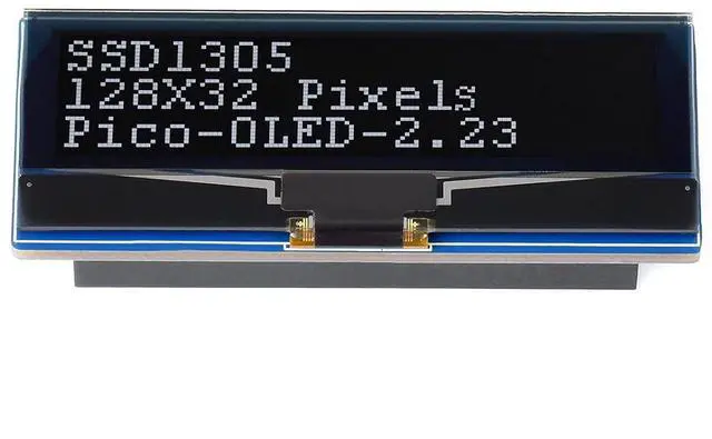 Main image of 2.23inch OLED Display Module for Raspberry Pi Pico, 128×32 Pixel Black/White Display Color Embedded SSD1305 Driver 4-Wire SPI/I2C Interface 3.3V/5V Operating Voltage