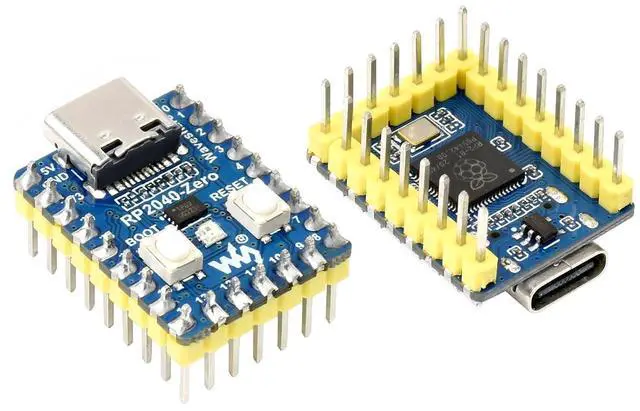 Main image of RP2040 Zero MCU Board with Pre-soldered Pinheader, Pico-Like MCU Board Based on Raspberry Pi Microcontroller RP2040, High Operating Performance, Onboard USB-C Connector, Tiny Size Easy Integration