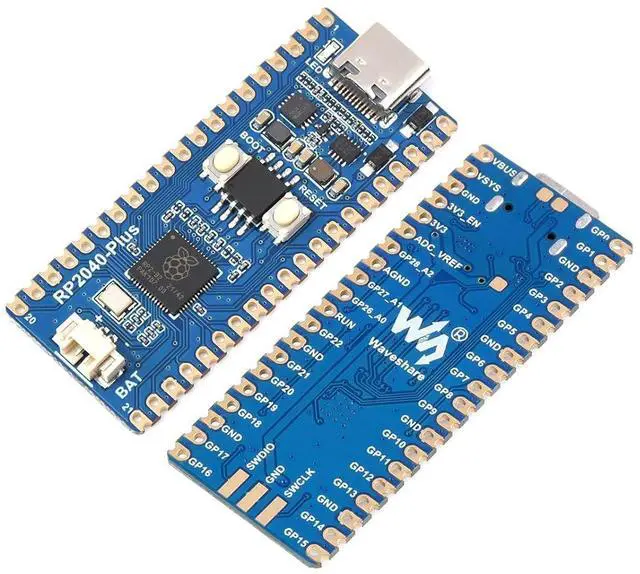 Main image of RP2040-Plus Pico-Like MCU Board Based on Raspberry Pi RP2040 Microcontroller, Dual-core Arm Processor, Onboard 16MB Flash, USB-C Connector (Without Header)