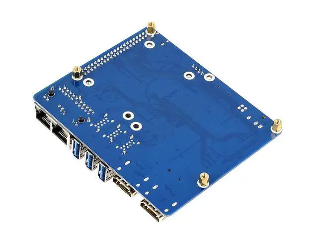 Alt view image 2 of 4 - Dual Gigabit Ethernet Base Board for Raspberry Pi Compute Module 4 Lite/EMMC Series Module,with ETH/CSI/DSI/RTC/HDMI/Micro SD/USB Interfaces