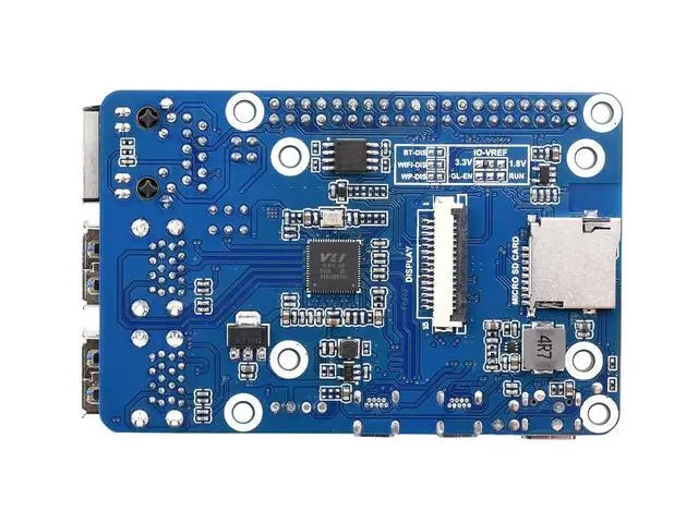 Alt view image 2 of 7 - CM4 to Raspberry Pi 4B Adapter, Alternative Solution for Raspberry Pi 4B, Onboard Standard CM4 Connector, 4-CH USB 3.0 Ports, RJ45 Gigabit Ethernet Port, PoE Header etc.
