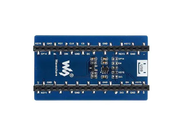 Alt view image 3 of 7 - 1.44 inch LCD Display for Raspberry Pi Pico, 128×128 Color Screen TFT Display Module SPI Interface, Embedded ST7735S Driver, Compatible with Raspberry Pi Pico Header