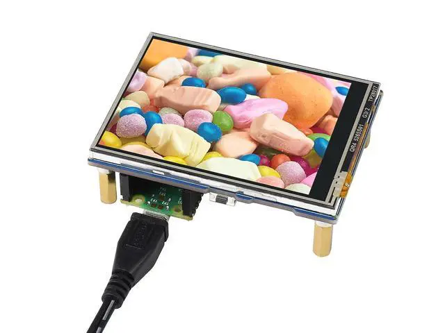Alt view image 2 of 7 - 2.8 inch Touch Display Module for Raspberry Pi Pico, 2.8" SPI IPS LCD, 320×240 Touch Screen, 262K Colors, Resistive Touch Controller XPT2046, ST7789 Driver, Clear and Colorful Displaying Effect