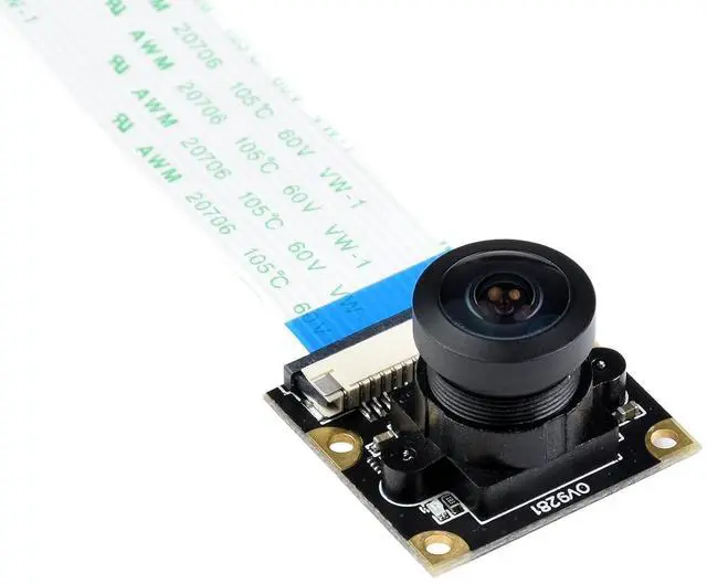 Main image of OV9281-160 Mono Camera for Raspberry Pi 4B/3B+/3A+/3B/2B/B+/A+, 160°FOV, 1MP, F2.35 Aperture, 3.15mm Focal Length, Manual Focus, Global Shutter, More Clear Imaging