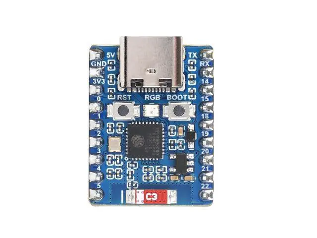 Alt view image 2 of 5 - ESP32 C6 Zero WiFi 6 Development Board Based on ESP32-C6FH4 Dual Processors, up to 160MHz Running Frequency, Integrates 2.4GHz Wi-Fi 6 (802.11 ax/b/g/n) & Bluetooth 5, with Pinheader