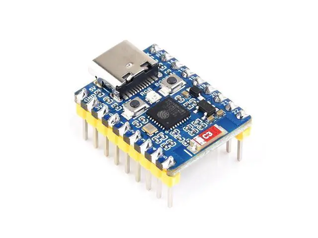 Alt view image 3 of 5 - ESP32 C6 Zero WiFi 6 Development Board Based on ESP32-C6FH4 Dual Processors, up to 160MHz Running Frequency, Integrates 2.4GHz Wi-Fi 6 (802.11 ax/b/g/n) & Bluetooth 5, with Pinheader