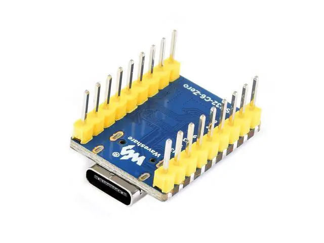 Alt view image 5 of 5 - ESP32 C6 Zero WiFi 6 Development Board Based on ESP32-C6FH4 Dual Processors, up to 160MHz Running Frequency, Integrates 2.4GHz Wi-Fi 6 (802.11 ax/b/g/n) & Bluetooth 5, with Pinheader
