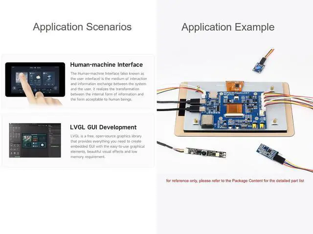 Alt view image 6 of 7 - ESP32-S3 7inch Touch Display Development Board, ESP32-S3 with 7inch LCD 800480 5-Point Touch Screen 65K RGB Display, Wi-Fi & Bluetooth 5, 8MB PSRAM and 8MB Flash