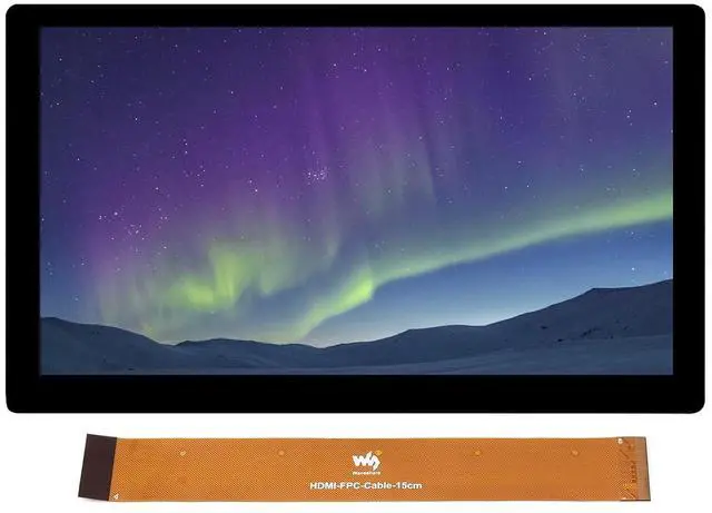 Main image of 7inch IPS Touch Display 1024x600 Pixels Integrated Structure Thin and Light Screen Support Raspberry Pi/Jetson Nano/Windows PC, Not Included Development Adapter