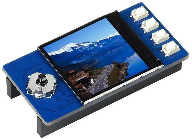 Main image of for Raspberry Pi Pico 1.3 inch LCD Display, 240x240 IPS Screen Display, 65K RGB Colors, Embedded ST7789 Driver Chip, Using SPI Bus, Compatible with Raspberry Pi Pico Header