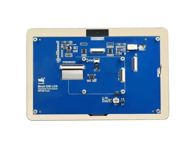 Alt view image 3 of 7 - 8inch DSI Display for Raspberry Pi 4B/3B+/3A+/3B/2B/B+/A+ 800×480 TFT LCD Capacitive Touch Screen MIPI DSI Interface Display Supports Raspbian/Ubuntu/Kali and WIN 10 IoT, up to 5-point Touch