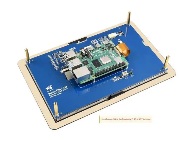 Alt view image 6 of 7 - 8inch DSI Display for Raspberry Pi 4B/3B+/3A+/3B/2B/B+/A+ 800×480 TFT LCD Capacitive Touch Screen MIPI DSI Interface Display Supports Raspbian/Ubuntu/Kali and WIN 10 IoT, up to 5-point Touch