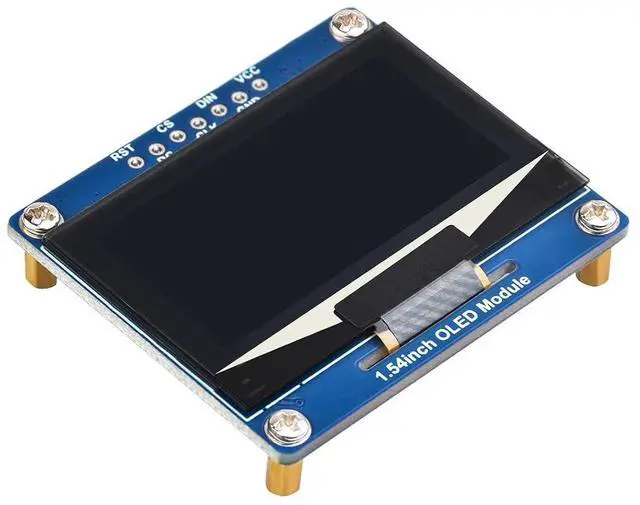 Main image of 1.54inch OLED Display Module for Raspberry Pi/Arduino/STM32/ESP32/Jetson Nano etc. 128×64 Resolution, White Display Color, SPI / I2C Communication, Compatible with 3.3V / 5V MCUs