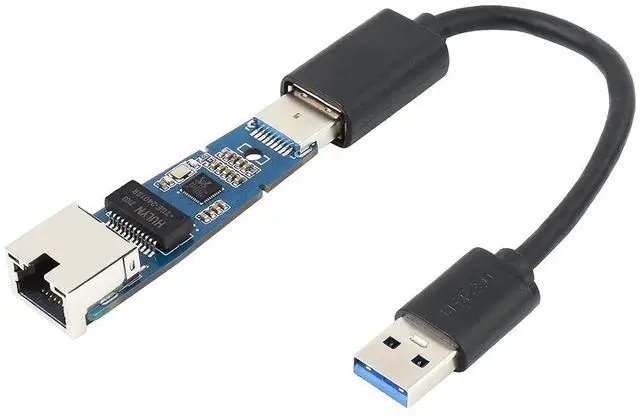 Main image of USB 3.2 Gen 1 to Gigabit Ethernet Converter, USB to Ethernet Adapter with 10/100/1000Mbps Network Standard, RTL8153 Controller, Support Win10/8.1/8/7/Mac/Linux/Android, Driver Free, Plug and Play