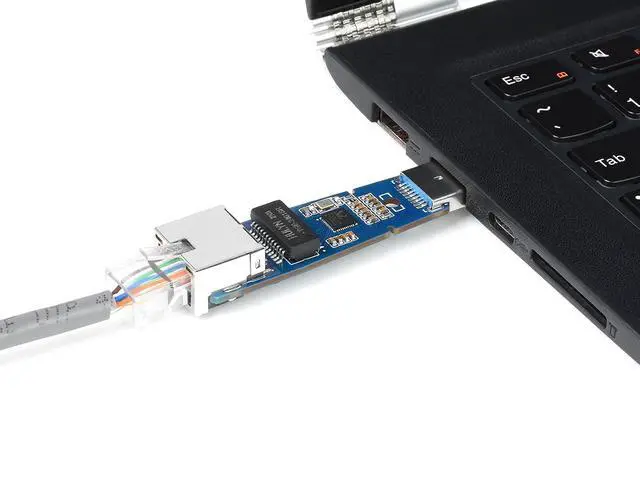 Alt view image 7 of 7 - USB 3.2 Gen 1 to Gigabit Ethernet Converter, USB to Ethernet Adapter with 10/100/1000Mbps Network Standard, RTL8153 Controller, Support Win10/8.1/8/7/Mac/Linux/Android, Driver Free, Plug and Play