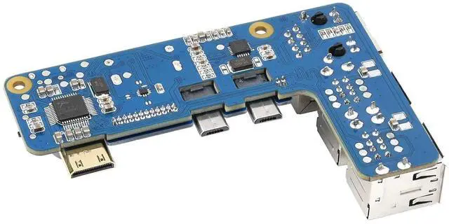 Alt view image 2 of 7 - Pi Zero to Raspberry Pi 3 Model B/B+ Adapter, Onboard 4-CH USB Interface, 100M Ethernet Port and HDMI Port, Alternative for Raspberry Pi 3B/B+, Support Pi Zero and Zero 2W
