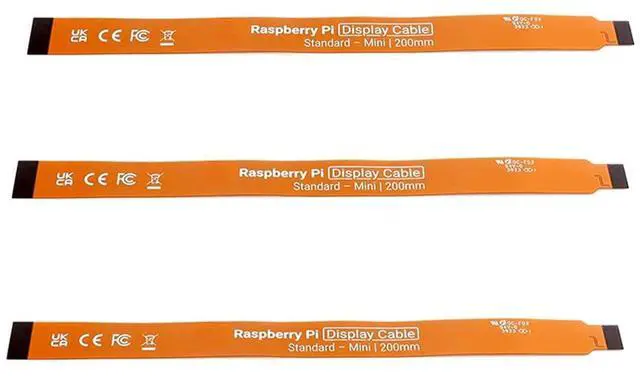 Main image of 3PCS Official Pi DSI Display FPC Flexible Cable Compatible with Raspberry Pi 5, 22Pin to 15Pin, Suitable for RPi 5 Connecting to DSI Display Screen (200mm/20cm/0.65ft Length)