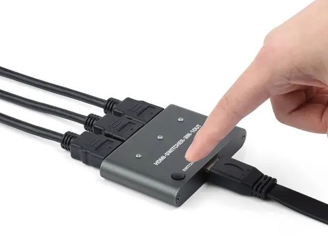 Main image of HDMI Switch 4K/2K (YCbCr420)@60Hz and 4K/2K@30Hz Splitter HDMI Switcher 3 in 1 Out, One-Click Switch, Supports Raspberry Pi, PC, Smartphone, Game Console