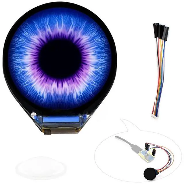 Main image of 0.71inch Round LCD Display Module 160x160 Resolution SPI Interface 65K Colors IPS Panel Using SPI Bus, Compatible with Raspberry Pi Pico/Pi Pico 2/Pico 2 W/ ESP32