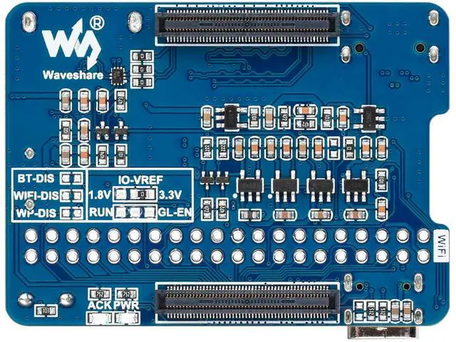 Alt view image 6 of 7 - Nano Base Board (C) for Compute Module 4, Same Size as CM4, with Multiple Peripheral Interfaces Onboard 8MP Camera Module with 160°FOV