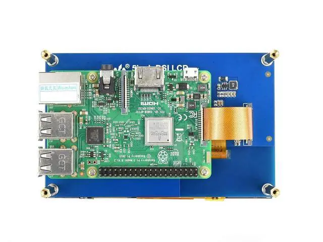 Alt view image 7 of 7 - 5 Inch Touch Screen for Raspberry Pi DSI LCD Screen Monitor 800×480 Display for Raspberry Pi 4B 3B+ 3A+ 3B 2B B+ A+ CM3/3+ Compatible with Raspbian Ubuntu Kali WIN10 IoT RetroPie