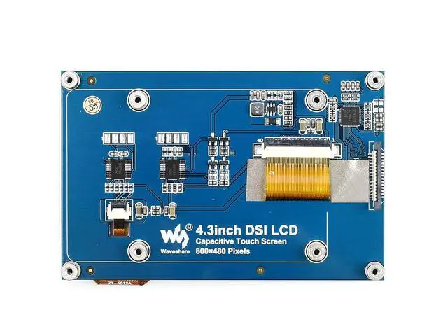 Alt view image 6 of 7 - 4.3 Inch DSI LCD Screen for Raspberry Pi 4B/3B+/3A+/3B/2B/B+/A+, Touch Screen 800×480 Monitor IPS Capacitive Screen with MIPI DSI Interface