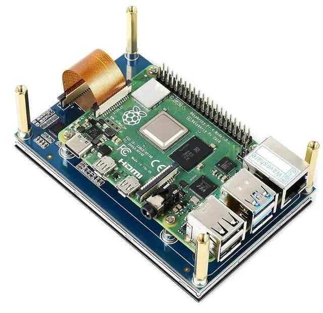 Alt view image 7 of 7 - 4.3 Inch DSI LCD Screen for Raspberry Pi 4B/3B+/3A+/3B/2B/B+/A+, Touch Screen 800×480 Monitor IPS Capacitive Screen with MIPI DSI Interface