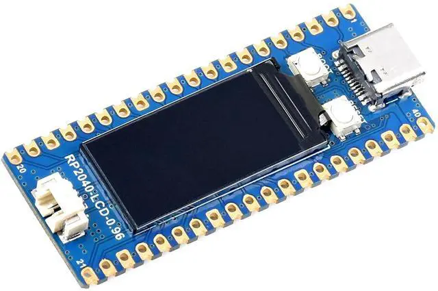 Main image of RP2040 MCU Board with Pre-Soldered Header, Onboard 0.96inch 160x80 IPS LCD Display, Pico-Like MCU Board Based on Raspberry Pi RP2040, Dual-Core Arm Cortex M0+ Processor