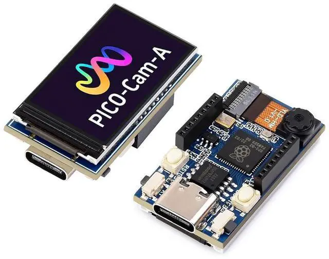 Main image of RP2040 Camera MCU Board Based on Raspberry Pi RP2040 Microcontroller, RP2040 Camera Dev Board Onboard HM01B0 Grayscale Camera and 1.14inch IPS LCD Display, Type-C Connector