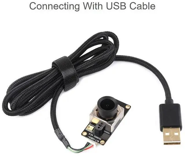 Alt view image 5 of 7 - 5MP USB Camera Module Compatible with Windows PC, Raspberry Pi and Jetson Nano Developer Kit, Fixed-Focus Auto Focusing M12 Camera Module, OV5693 Sensor, 2.1 F, 2.5mm EFL, 135° FOV