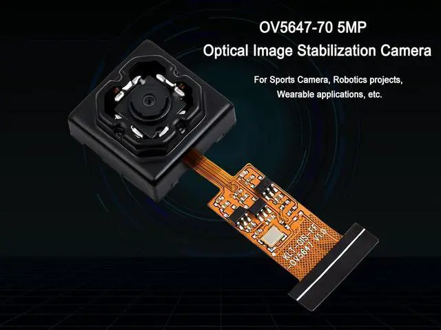 Alt view image 2 of 7 - OV5647 Camera Module for Raspberry Pi 4B/3B+/3A+, 5MP Optical Image Stabilization Camera, FOV 70°, 3.2mm Lens, F2.8 Aperture, Support Dual-axis Image Stabilization, Compensation Angle ± 5°