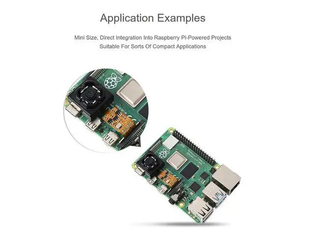 Alt view image 4 of 7 - OV5647 Camera Module for Raspberry Pi 4B/3B+/3A+, 5MP Optical Image Stabilization Camera, FOV 70°, 3.2mm Lens, F2.8 Aperture, Support Dual-axis Image Stabilization, Compensation Angle ± 5°