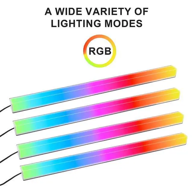 Alt view image 5 of 7 - 24 LED ARGB Strip with Magnetic Adhesion, 5V 4PIN Addressable, Black Aluminum + Frosted Light-Diffusing Cover, Attach to PC Case Inside, 550mm Cable & Custom Effects