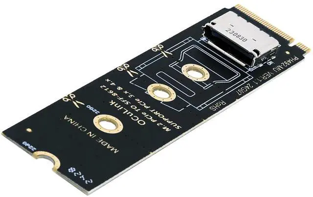 Main image of Oculink SFF-8611/8612 to M.2 NVMe M-Key Interface Adapter Card (180 Degree)