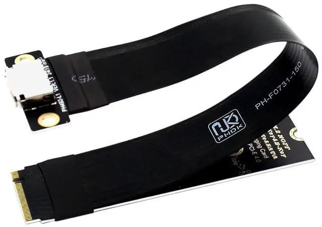 Main image of M.2 M-Key 2230/42/80 to Oculink SFF-8612 SFF-8611 Adapter Card with Flexible Cable 15cms