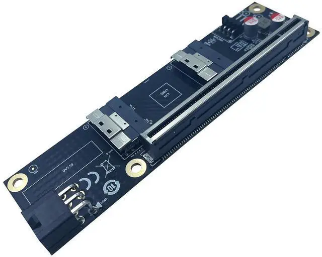 Main image of Slimline SAS SFF-8654 8i to PCIe 4.0,SFF8654 8i PCI-Express 16x Adapter with ATX 6pin Power Port for External Game GPU Graphics Card