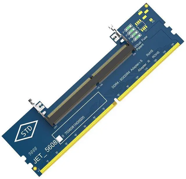 Main image of Laptop DDR4 RAM to Desktop Adapter Card, SO DIMM DDR4 Converter for Destktop Memory Tester