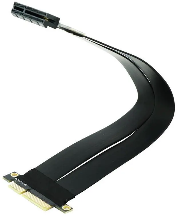 Main image of PCIe X4 4.0 Riser Cable,PCI-Express 4X Male to Female Extension Cable PCI-e Extender 20cms