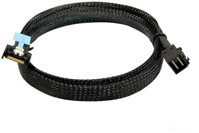 Main image of MCIO 4i to Mini SAS HD SFF-8643 Internal Cable, 12Gbps MCIO 4X(SFF-TA-1002) to SFF-8643 High Speed Data Cable for Server, HBA RAID Card, Backplane, NAS (80cm)