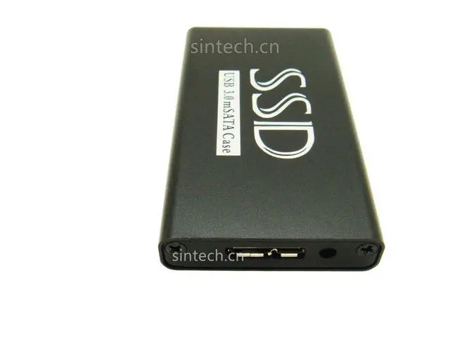Alt view image 2 of 3 - USB 3.0 mSATA SATA 3 SSD Enclosure External Case Box ,Support Super Speed UASP JM567