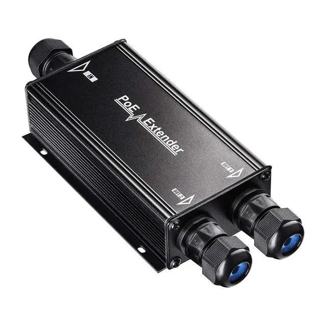 Alt view image 4 of 7 - 2 Channel Gigabit Outdoor PoE++ Extender, 2 Output PoE Ports, IP67 Waterproof, 1000Mbps, PoE Repeater/Amplifier/Booster, Wall-Mount, Comply with 802.3bt/at/af, POE25