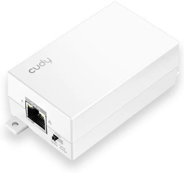 Main image of 30W Gigabit PoE+ Injector Adapter 1-Port LAN 820ft Wall-Mount POE10 | IEEE 802.3at/af Standard Plug & Play Auto-Sensing Power for CCTV IP Cameras Wireless APs VoIP Phones Shielded RJ45 100-240V