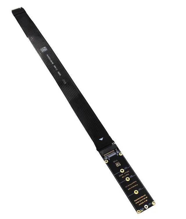 Alt view image 2 of 4 - M.2 NVME Extender,NGFF M-Key PCIe SSD Extention Card with 180Degree Soft-PCB Cable 30CMS