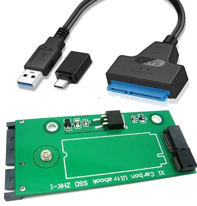 Main image of 26pin SSD to SATA Adapter Card with USB Cable, Compatible with Sandisk SD5SG2 from Lenovo X1 Carbon Ultrabook 2012 Year