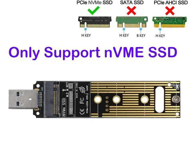 Alt view image 2 of 5 - nVME USB SSD Card,USB 3.0 M.2(NGFF) M Key SSD External Case Box