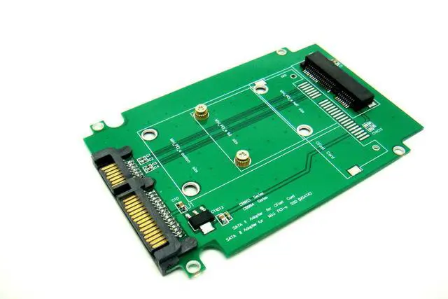 Alt view image 2 of 2 - Mini PCI-e SATA SSD to SATA Adapter for Asus Eee PC 1000 S101 900 901 900A T91 SSD