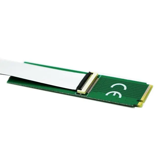 Alt view image 2 of 4 - PCI-e 4X SSD As NGFF M.2 M-Key SSD Adapter with FPC Cable