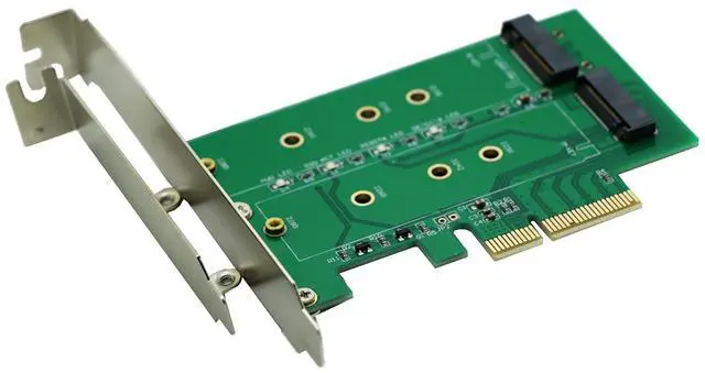 Main image of M.2(NGFF) PCIe SSD to PCIe X4 Or SATA SSD to SATA Adapter Card