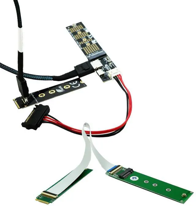 Main image of M.2 NVME PCIe 4.0 50cms and PCIe 3.0 20cms Extension Cable
